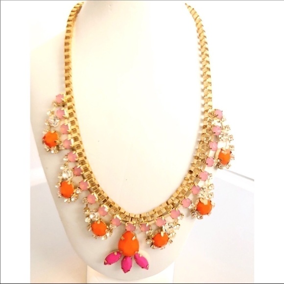 🆕 PINK AND TANGERINE RHINESTONE SET #251 - Picture 1 of 3